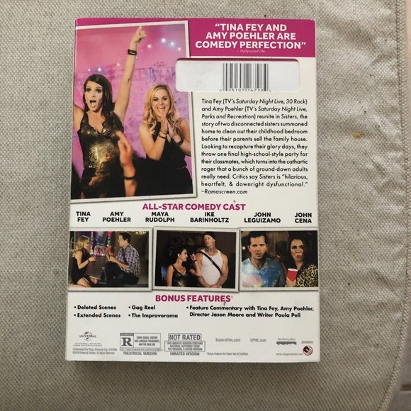 Sisters DVD Tina Fey Amy Poehler John Cena Maya Rudolph - Picture 3 of 4